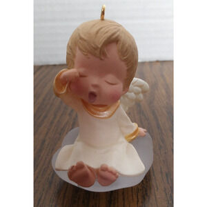 Hallmark 1992 Mary Tired Little Girl Angel Ornament